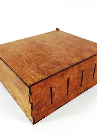 Скринька сімейний бюджет майстерня містера томаса 20 см х 18 см х 9 см фанера морилка лак2 фото