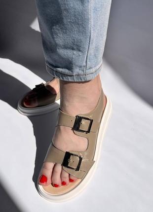 Босоніжки з натуральної шкіри3 фото