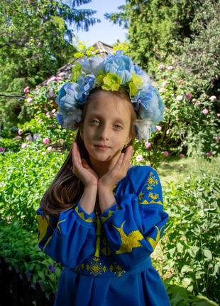 Платье-вышиванка детское "ласточки"