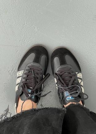 Кросівки adidas samba black white7 фото