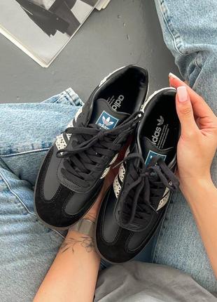Кросівки adidas samba black white2 фото