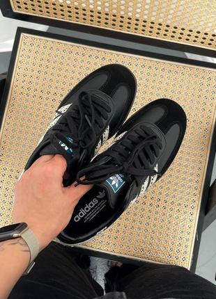 Кросівки adidas samba black white9 фото