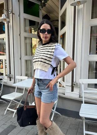 Футболка с жилеткой zara 🌸