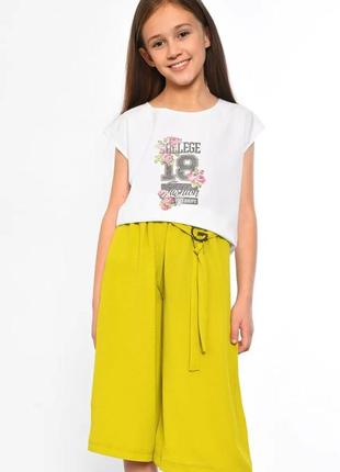 Костюм-двійка/ широкі штани і футболка з принтом