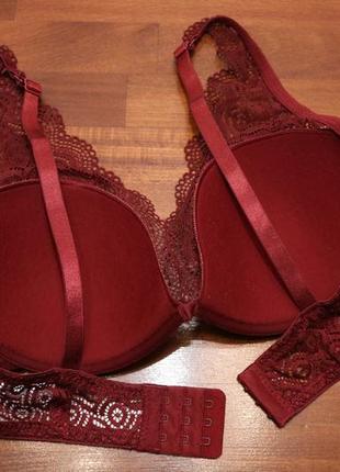 80с - 36с кружевной формованный бюстгальтер с треугольными чашками от blue motion