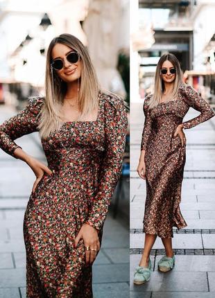 Распродажа платье zara миди оригинал с разрезом10 фото
