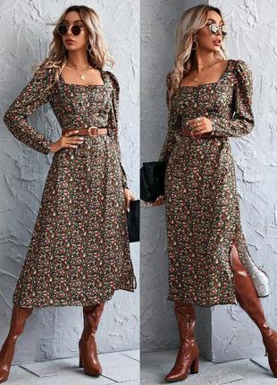 Распродажа платье zara миди оригинал с разрезом6 фото