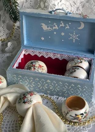 Подарунковий комплект кілець для серветок ′різдвяний′4 фото