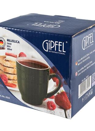 Кружка gipfel majolica gp-3925 250 мл зеленая