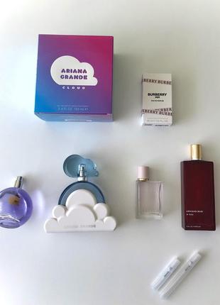 Оригінальні парфуми на розлив ariana grande cloud, armand basi in red, burberry her, lanvin eclat d’