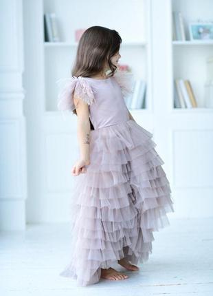 Пышное детское нарядное  платье мисси, со шлейфом2 фото