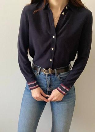 Красива сорочка tommy hilfiger, стильна жіноча сорочка томмі хілфігер3 фото