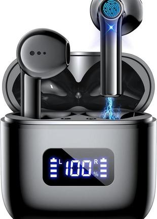 Беспроводные наушники eissix, беспроводные наушники bluetooth 5.3 с управлением кнопкой, микрофон