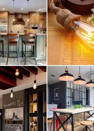 Светодиодная лампа youdian edison, винтажная лампочка, светодиодные лампы 4w e27 2700k st64