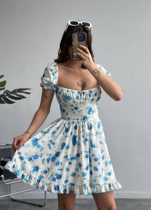 Сукня в квіточку5 фото
