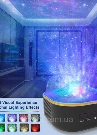 Звездный проектор galaxy colorsmoon 2 в 1 с дистанционным управлением