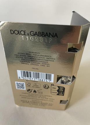 Dolce &amp; gabbana the one gold eau de parfum intense for men 1.5 ml