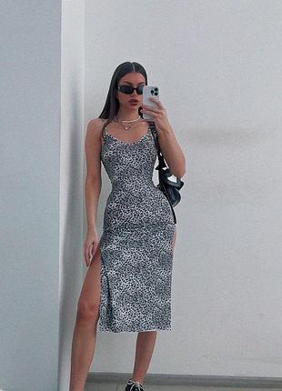 Plt pretty little thing новое платье леопард трендовое