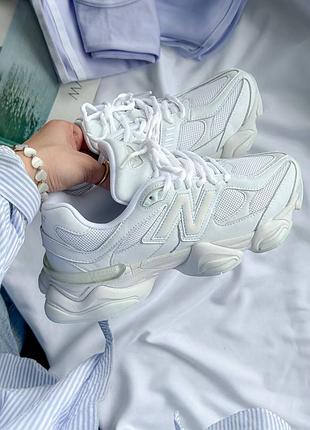 Жіночі кросівки 9060 full white