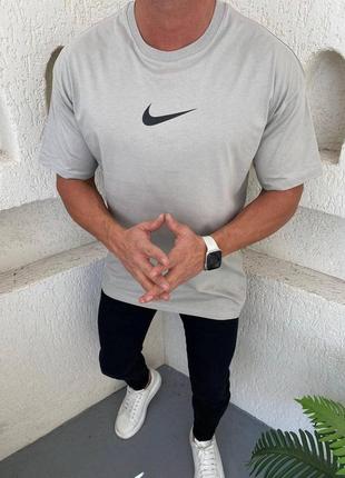 Футболка мужская nike серый на лето2 фото