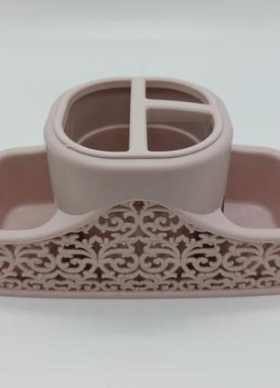 Органайзер пластиковый для мелочей в ванной органайзер для ванных принадлежностей 22*9,5 cm h 10 cm forkopt2 фото