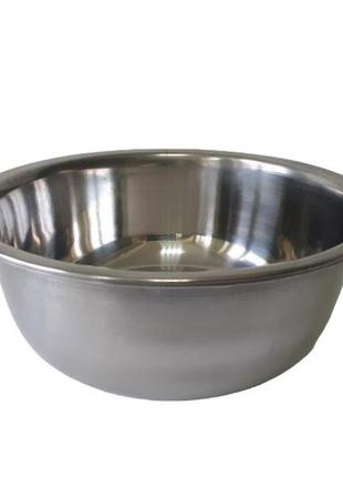 Миска кухонная из нержавеющей стали глубокая для столовой нержавейка d 25 cm h 9 cm 3,2 литра forkopt