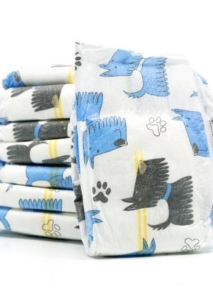 Misoko&co одноразові підгузки для кобелів з індикатором вологості та ароматом лимона (цуценята), l