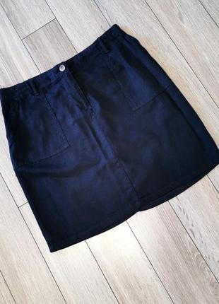 Юбка лен + вискоза next