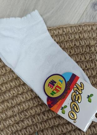 Шкарпетки для дівчинки білі neco 6-8 років, розмір 31-34