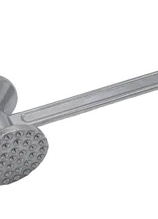 Молоток алюмінієвий для відбивання м'яса двосторонній кухонний молоток для відбиття м'яса та відбивних l 22 d 5 cm