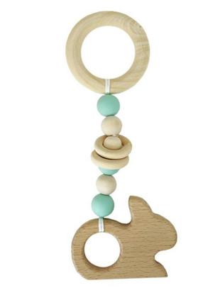 Гризунок дерев'яний mgz-0410 (turquoise) кролик