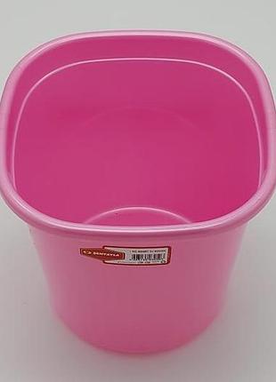 Ведро квадратное пластиковое пищевое с крышкой №1 3050 senyayla plastik 21*21 cm h 21...