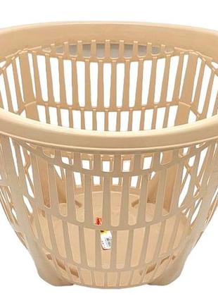 Кошик для білизни пластиковий без кришки 2215 senyayla plastik d 48 cm h 33 cm 32 літри forkopt
