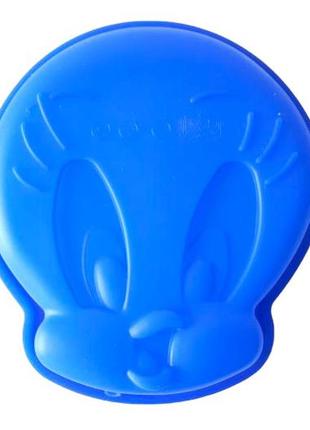Форма силиконовая кондитерская для выпечки пирога или торта утенок 15*15 cm forkopt
