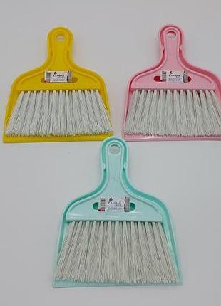 Набор щетка с совком для уборки крошек со стола пластиковый №134 zambak 19*15 cm forkopt