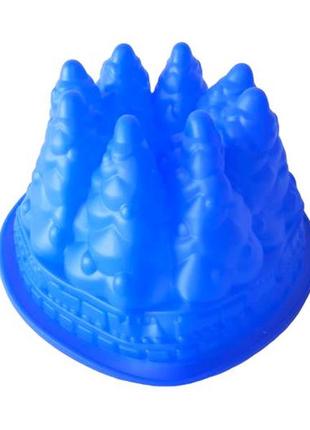 Форма силіконова кондитерська для випічки пирога або торта піраміди d 26 cm h 11 cm forkopt