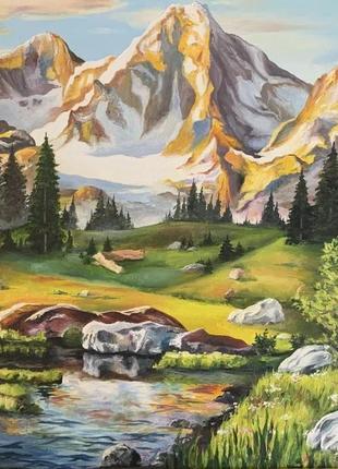 Авторская картина маслом, пейзаж, 40х50