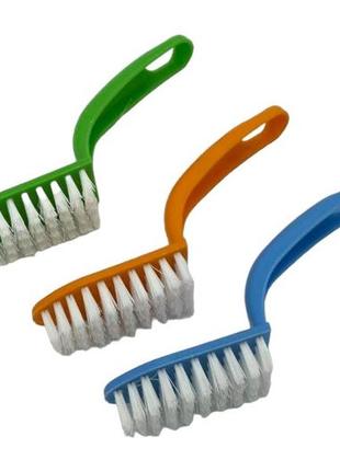 Щітки смітка для чищення нігтів щіточка манікюрно-педикюрна для видалення пилу з нігтів 3 шт l 15 cm forkopt