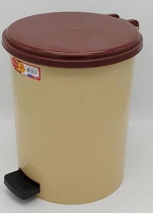 Ведро для мусора с педалью мусорное ведро с крышкой №3 4231 senyayla d 27 cm h 33 cm...