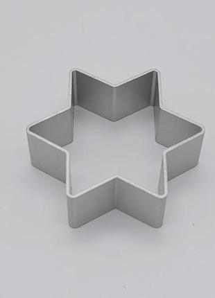 Форма для випікання печива каттер вирубка металева зірка 6*6 cm h 2,3 cm forkopt