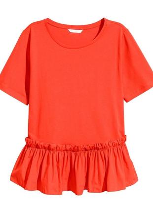 Футболка з декором бавовняна h&m