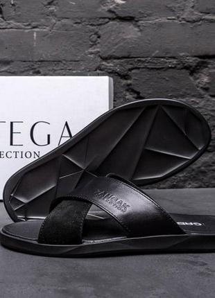 Чоловічі літні шкіряні шльопанці високої якості весна літо босоніжки сандалії