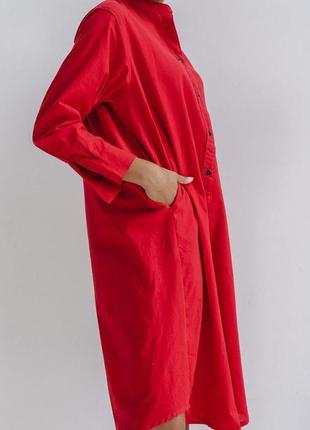 Платье-рубашка  leglo red2 фото