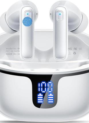 Беспроводные наушники, беспроводные наушники bluetooth 5.3 с 4 микрофонами enc с шумоподавлением, наушники