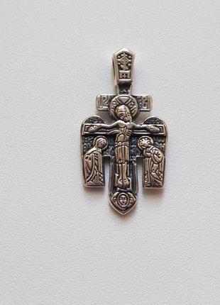 Крестик православный нательный из серебра архангел михаил
