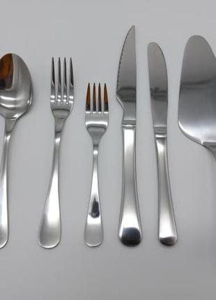 Ніж столовий десертний нержавійка еліт l 20 cm в упакуванні 12 штук з нержавіючої сталі forkopt