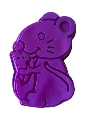 Форма силіконова кондитерська для випічки пирога або торта мишка 25*18*4 cm forkopt