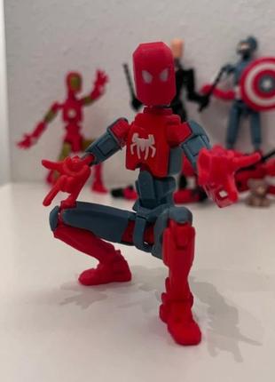 Робот dummy 13, подвижная детская фигурка, вселенная marvel, человек паук