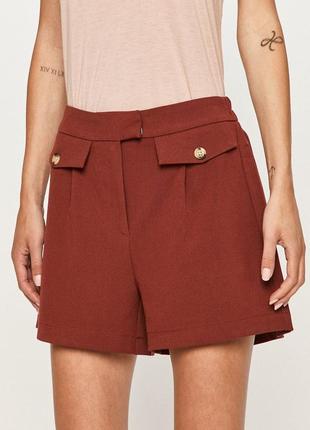 Шорты цвета кирпича vero moda