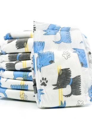 Misoko&co одноразові підгузки для собак-сук з індикатором вологості та ароматом персика (цуценята), xs